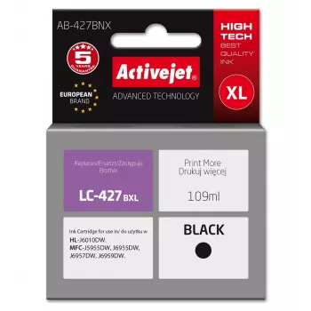 Activejet AB-427BNX Brother Compatible Ink Cartridge Black 109 ml High Yield