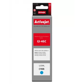 Activejet AC-G46C Compatible Ink Cartridge for Canon, Cyan, 135 ml, Supreme Series, Replacement for Canon GI-46C