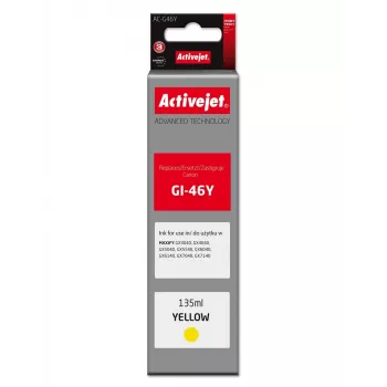 Activejet AC-G46Y Yellow Ink Refill Bottle for Canon GI-46Y, 135 ml, Supreme Series