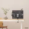 Activejet APB-002B Rotating Perforated Desk Organizer with Pegboard, Matt Black
