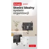 Activejet APB-002B Rotating Perforated Desk Organizer with Pegboard, Matt Black