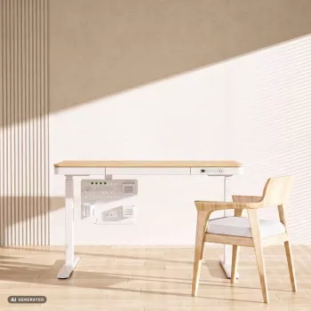 Activejet APB-002W Rotating Perforated Board Desk Organizer, Grey and White