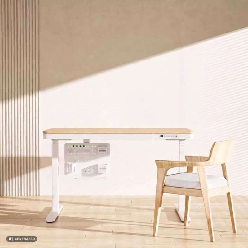 Activejet APB-002W Rotating Perforated Board Desk Organizer, Grey and White