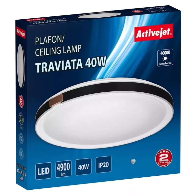 Activejet AJE-TRAVIATA LED Ceiling Light, 40W