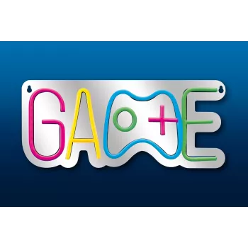 Activejet Neon LED AJE-NEON GAME - Game Controller Shaped LED Neon Light, Multi-Color, USB Powered, Wall Mountable