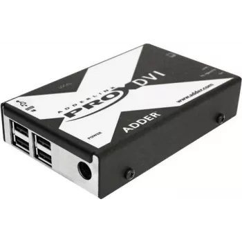 Adder AdderLink X Series X-DVI PRO KVM Extender - DVI-D, USB 2.0, Audio, up to 50 m over Cat5e/6/7 (X-DVIPRO-IEC)
