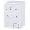 ADELID RM-NT-02T Surface-Mounted Distribution Board, 2 Modules, IP40, Transparent Door