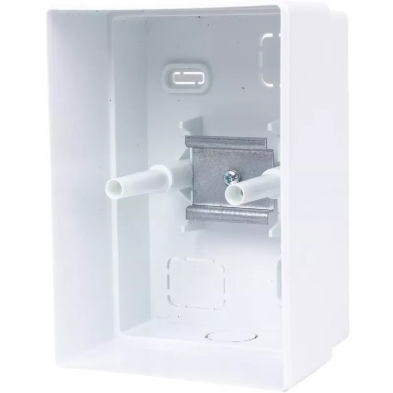 ADELID RM-NT-02T Surface-Mounted Distribution Board, 2 Modules, IP40, Transparent Door
