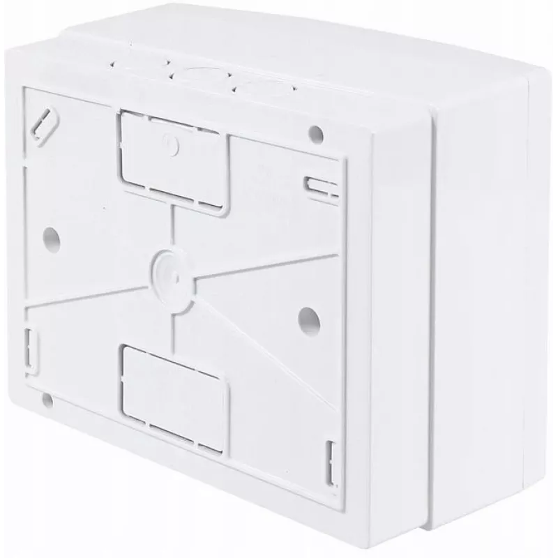 ADELID RM-NT-06T Surface-Mounted Distribution Board, 6 Modules, 1 Row, IP40, White/Grey