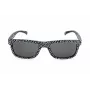 Adidas AOR005-TFS009 Men's Rectangular Sunglasses - Black Acetate Frame, Grey Polycarbonate Lens, 54/21/140 mm