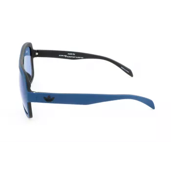 Adidas AOR011-021009 Men's Sport Rectangle Sunglasses 54/19/140 mm Black Frame Grey Tint Lens UV400