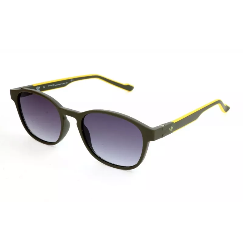 ADIDAS AOR030-030000 Men's Rectangular Sunglasses - Black Frame, Grey Lens, 52/19/145 mm