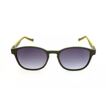 ADIDAS AOR030-030000 Men's Rectangular Sunglasses - Black Frame, Grey Lens, 52/19/145 mm