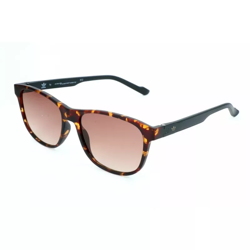 ADIDAS AOR031-092009 Men's Sunglasses, Rectangular, Matte Black Frame, Grey Lens, 54/16/145 mm