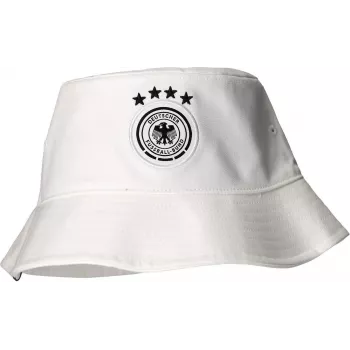 adidas DFB Bucket Hat White Germany National Football Team Cotton Embroidered Crest KV5940