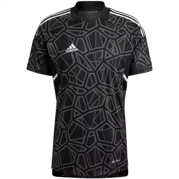 ADIDAS Men's Condivo 22 Goalkeeper Jersey Short Sleeve Black Size M