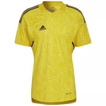 adidas Men's Condivo 22 Goalkeeper Jersey Short Sleeve Yellow HF0138