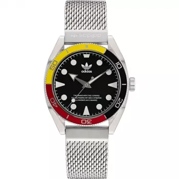 Adidas Men's Digital Watch AOFH22502 42mm Black Silicone Strap