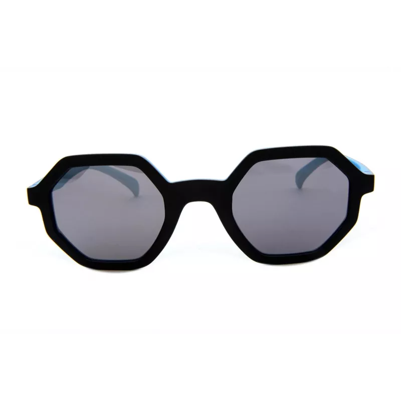 Adidas Originals AOR020-009027 Unisex Rectangular Sunglasses Black Frame Grey Lens 48mm