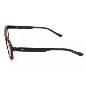 Adidas Originals AOR028-092009 Men's Rectangular Sunglasses - Black Frame, Grey Lens, 50mm