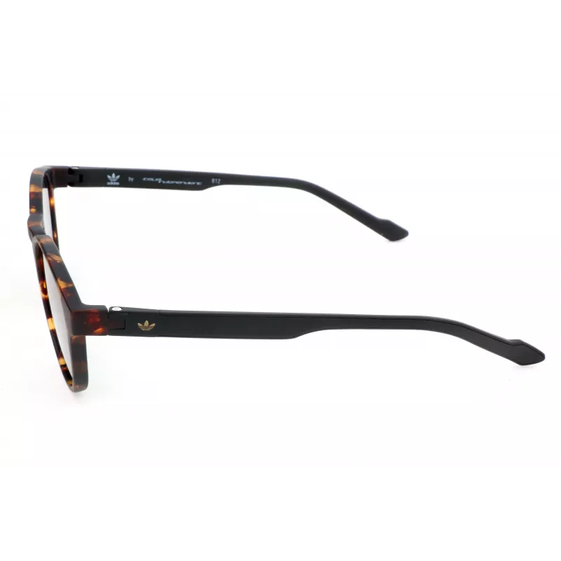 Adidas Originals AOR028-092009 Men's Rectangular Sunglasses - Black Frame, Grey Lens, 50mm