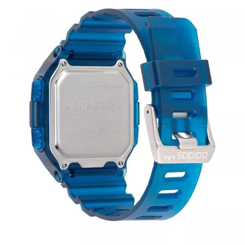 Adidas Project Two Men's Digital Quartz Watch AOST22552 48mm Black Silicone