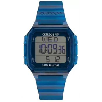 Adidas Project Two Men's Digital Quartz Watch AOST22552 48mm Black Silicone