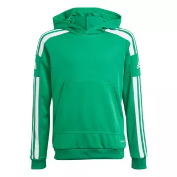 adidas Squadra 21 Hoody Youth Sweatshirt Team Green/White GP6432 Size 140cm