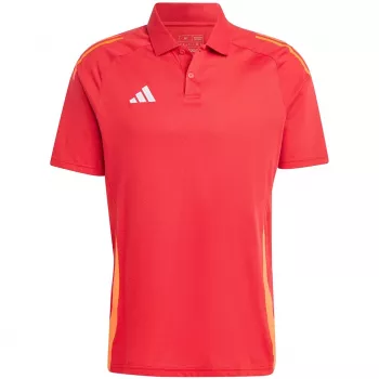 adidas Tiro 24 Competition Men's Polo Shirt Team Power Red/White Size M