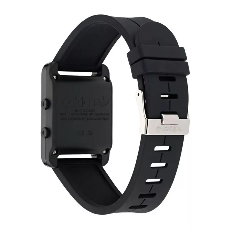 Adidas Unisex AOST23568 Quartz Analog Watch 31mm Black Silicone