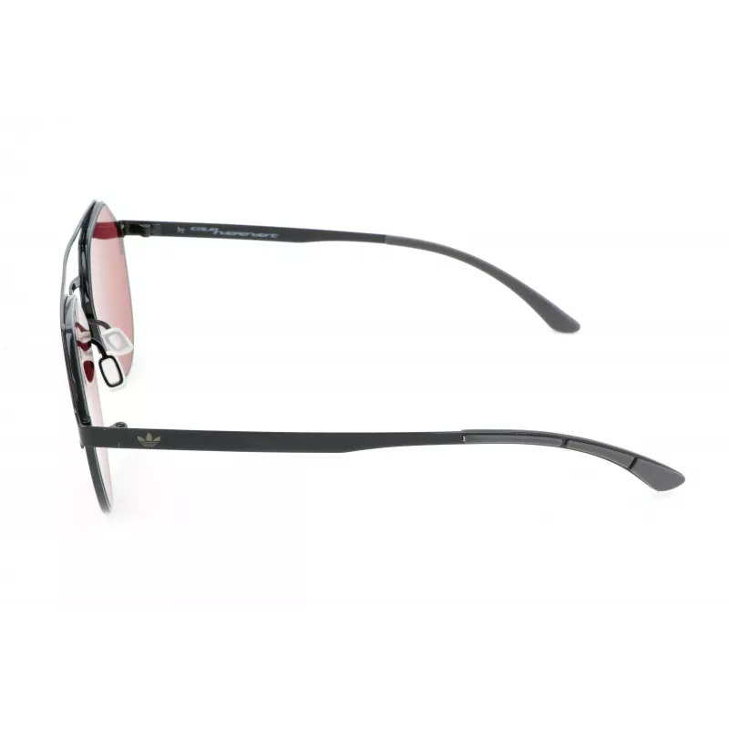 ADIDAS Unisex Sunglasses AOM009-009GLS 57/15/145 mm Black Frame Grey Lens UV400