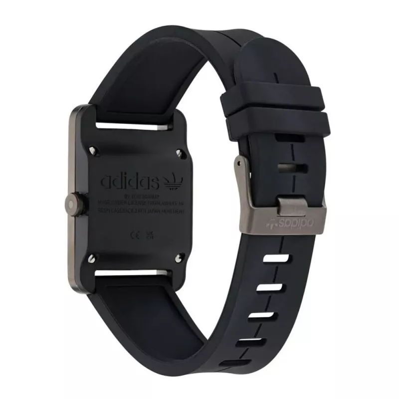 Adidas Unisex Watch AOST23563 31mm Quartz Analog Silicone Black