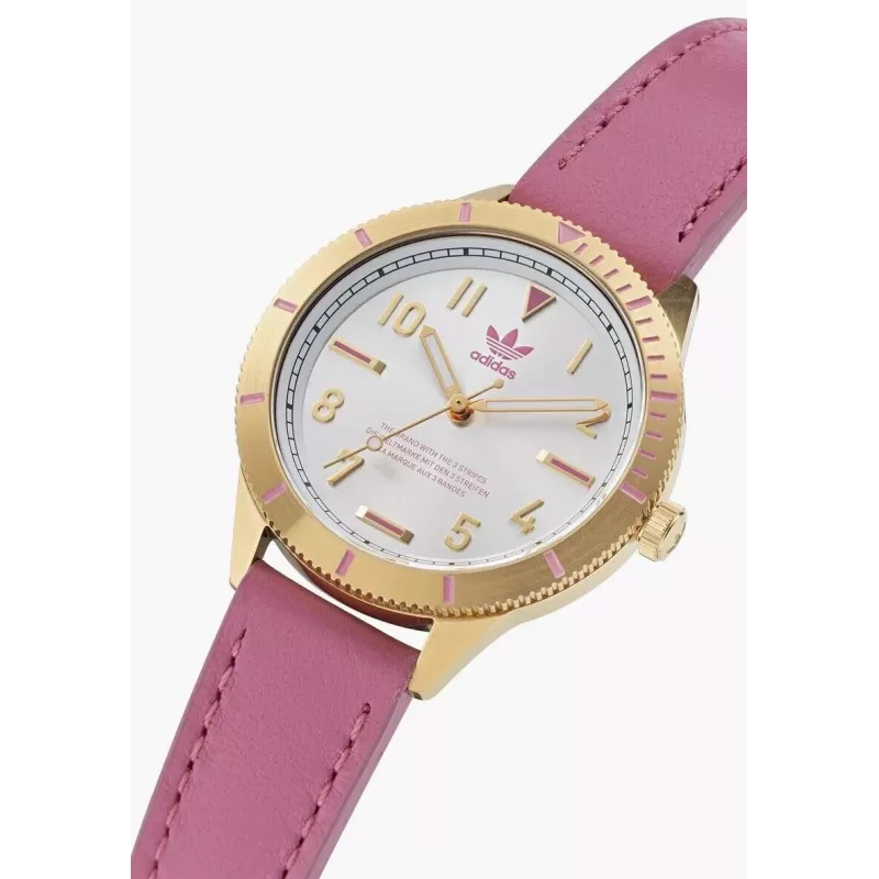 Adidas Women's Watch AOFH22509 36mm Rose Gold White Silicone