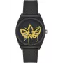 Adidas Women's Watch AOST22038 38mm Stainless Steel Case Black Silicone Band Analog Quartz