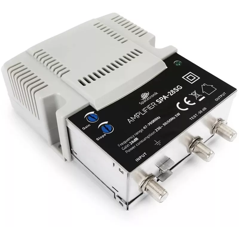 Adjustable Terrestrial and Cable TV Signal Amplifier Spacetronik SPA-28SG LTE II