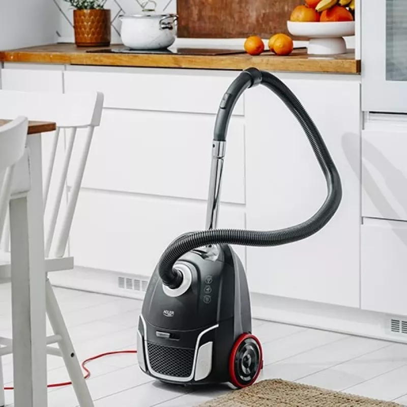 Adler AD 7054 Bagless Vacuum Cleaner 2200 W with HEPA Filter, 1.5 L Dust Container, Telescopic Metal Tube, Black/Silver