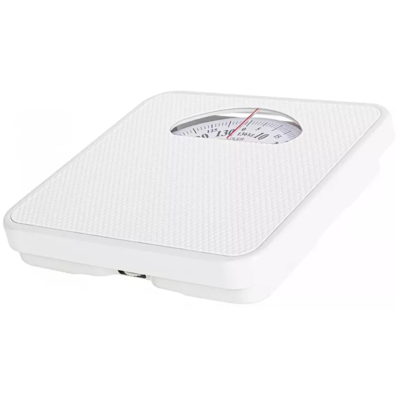 Adler AD 8179 Mechanical Bathroom Scale - White, 136 kg Capacity