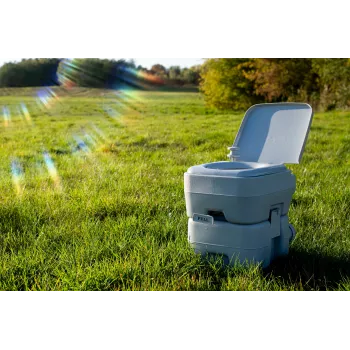 Adler CAMRY CR 1035 Portable Camping Toilet 20L Waste Tank 15L Fresh Water Tank Manual Piston Flush