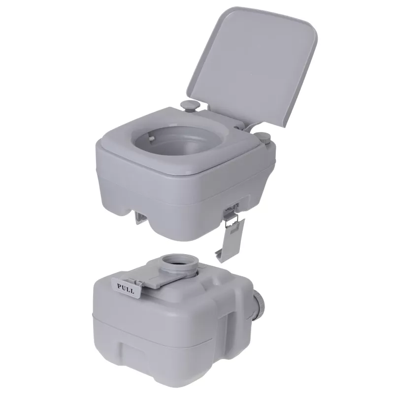 Adler CAMRY CR 1035 Portable Camping Toilet 20L Waste Tank 15L Fresh Water Tank Manual Piston Flush