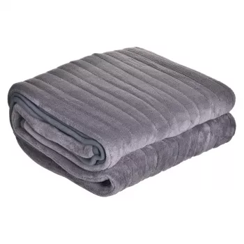 Adler CAMRY CR 7434 Electric Underblanket - Soft Fleece, 3 Heat Settings, 150x80 cm, White/Grey