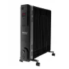 Adler Camry CR 7814 Oil-Filled Radiator with Remote Control, 2500 W, 3 Power Levels, 11 Fins, Digital Thermostat, 24-Hour Timer, LED Display, Overheat & Tip-over Protection, Black