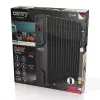 Adler Camry CR 7814 Oil-Filled Radiator with Remote Control, 2500 W, 3 Power Levels, 11 Fins, Digital Thermostat, 24-Hour Timer, LED Display, Overheat & Tip-over Protection, Black