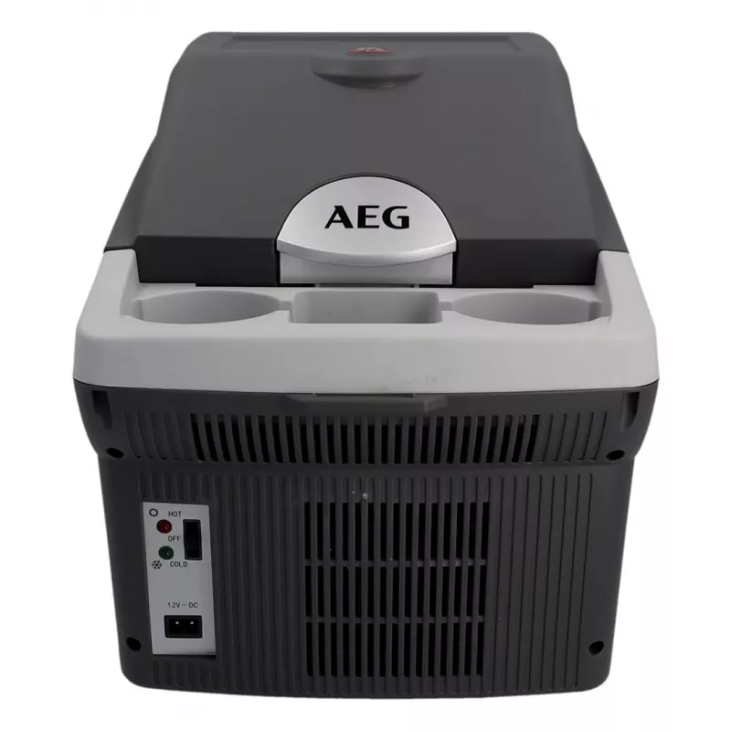 AEG BK16 16L Thermoelectric Cooler & Warmer Box, 12V/230V, Grey/Black