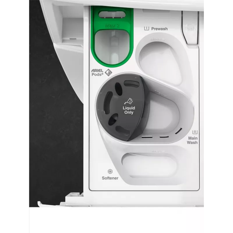 AEG LWR73864O Freestanding Washer Dryer, 8kg/4kg, 1600rpm, Inverter Motor, White