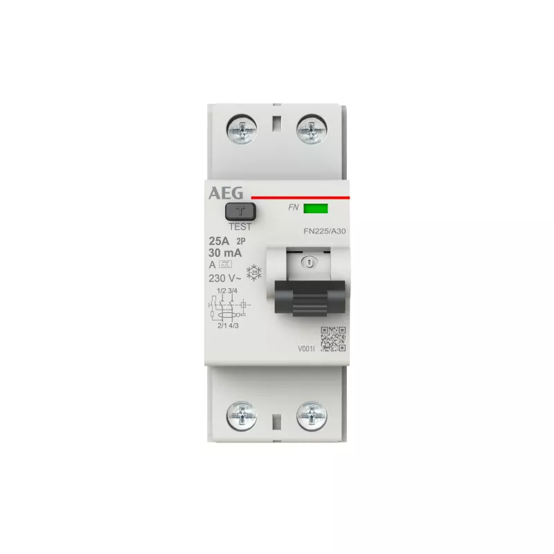 AEG Power Solutions FI-Schutzschalter FN225/A30 2P Typ A 25A 30mA