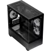 AEROCOOL P300D G-BK-v1 Mini Tower ATX Case, Black, Tempered Glass