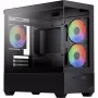 AEROCOOL P300D G-BK-v1 Mini Tower ATX Case, Black, Tempered Glass