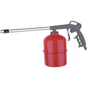 AEROTEC Compressed Air Spray Gun with 1L Steel Container, Light Metal Body 2010102