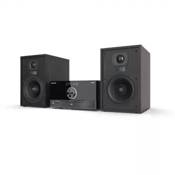 Aiwa MSBTU-600 50W Bluetooth CD Micro Hi-Fi System with FM Radio, USB, Aux-in, LED Display, Remote Control, Black