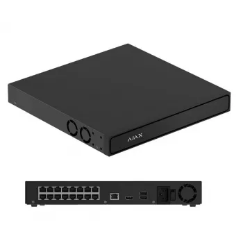 AJAX 16-Channel 4K Network Video Recorder H2D16PAC, Black, 140916